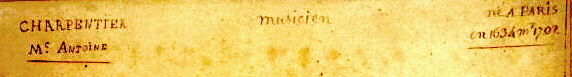 Inscription across the top of the Charpentier portrait