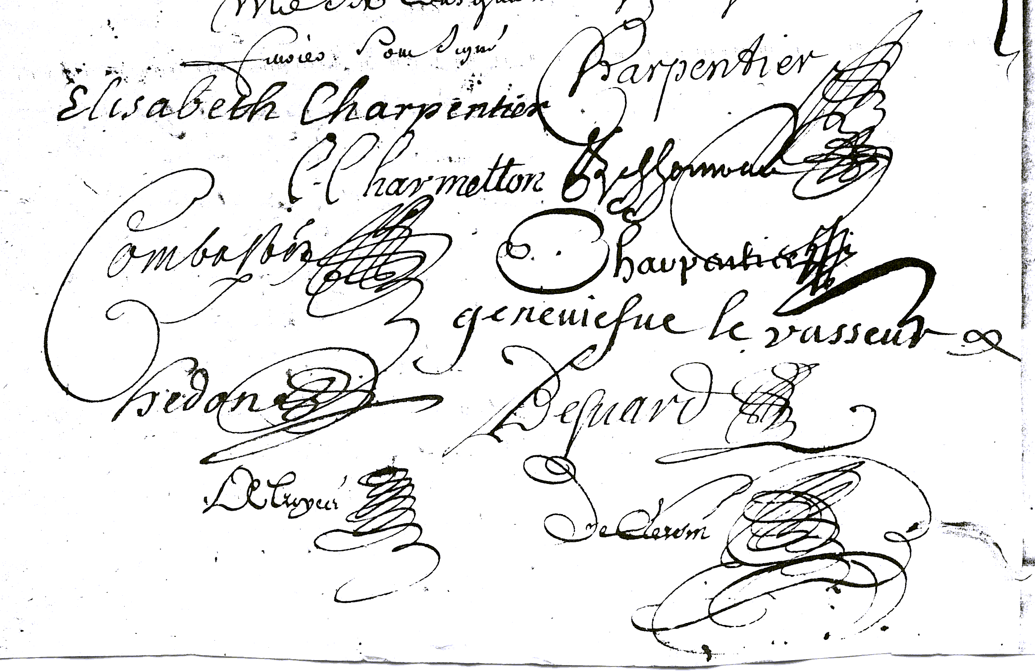 signatures on the guardianship document